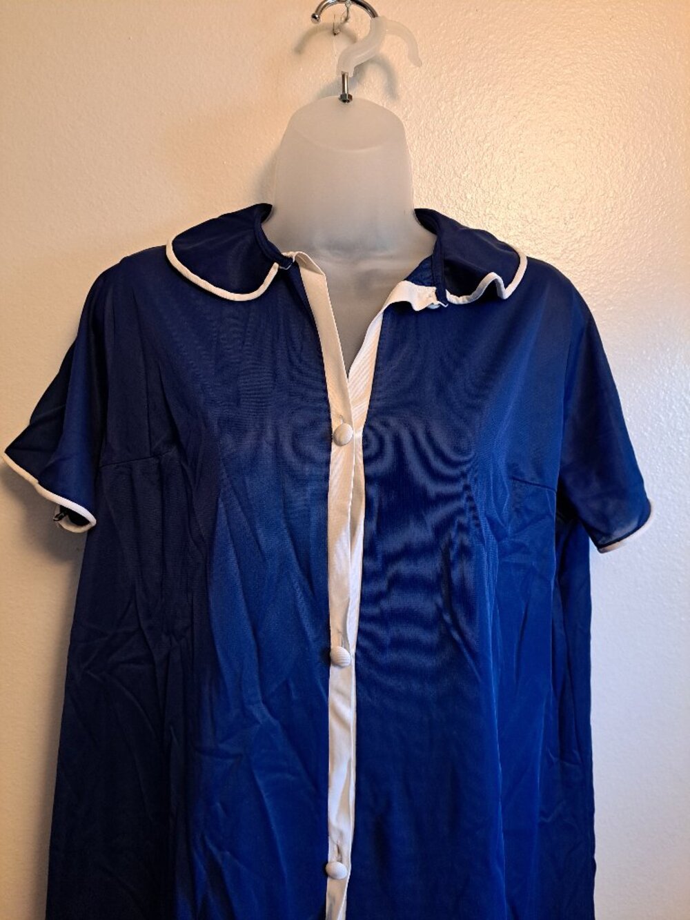 Snowdon Vintage 60's Short Sleeve Patriotic Slip Dress,Nightgown/House Dress - Picture 3 of 9